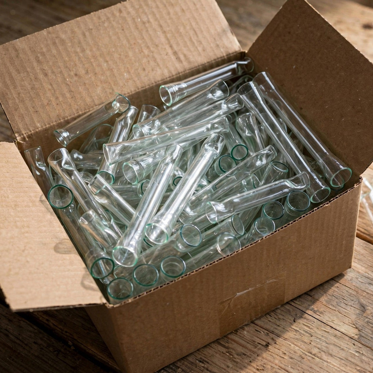 Thick tempered glass pipe 8cm