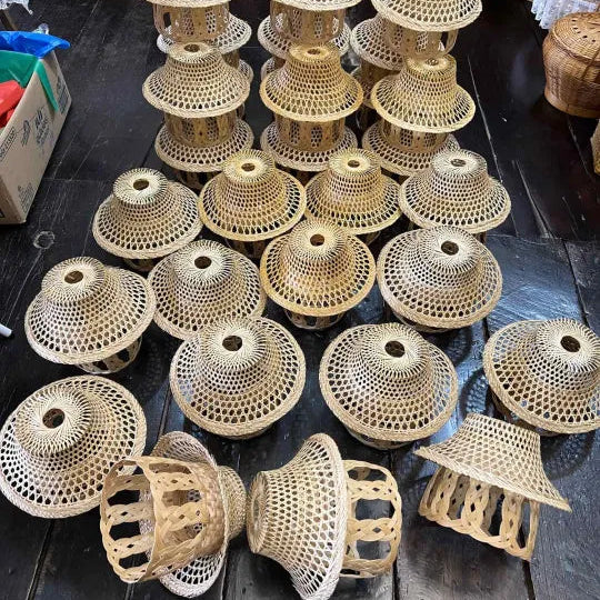 Handwoven Bamboo Lamp