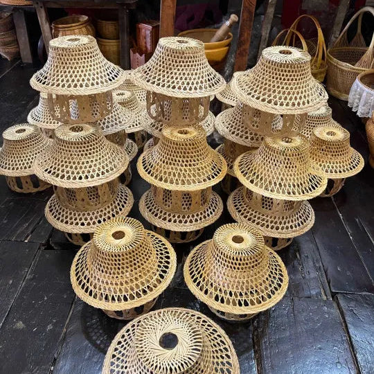 Handwoven Bamboo Lamp