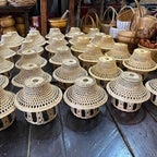 Handwoven Bamboo Lamp