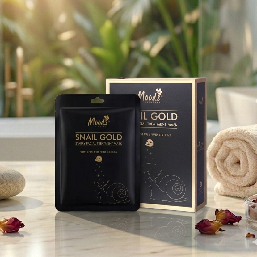 Moods Snail Gold Starry Facial Mask