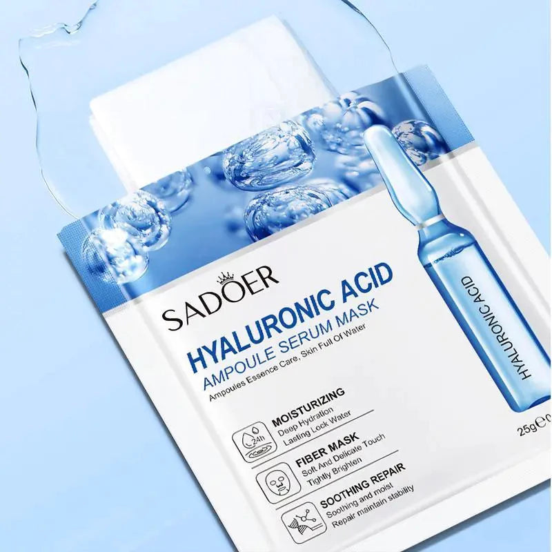 Serum Facial Mask Sheets with Hyaluronic Acid
